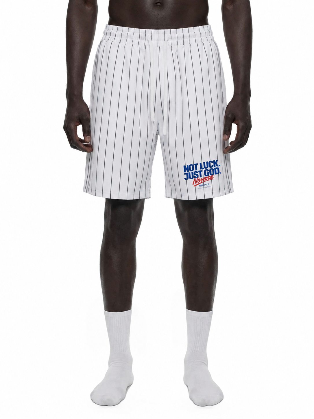 Pinstripe Baseball Shorts - Novara Studio