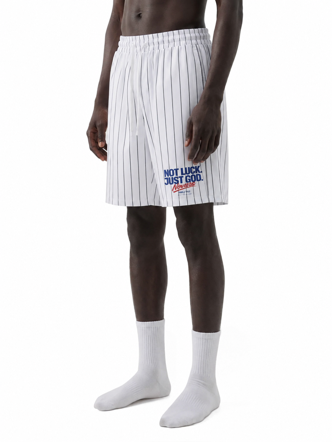 Pinstripe Baseball Shorts - Novara Studio