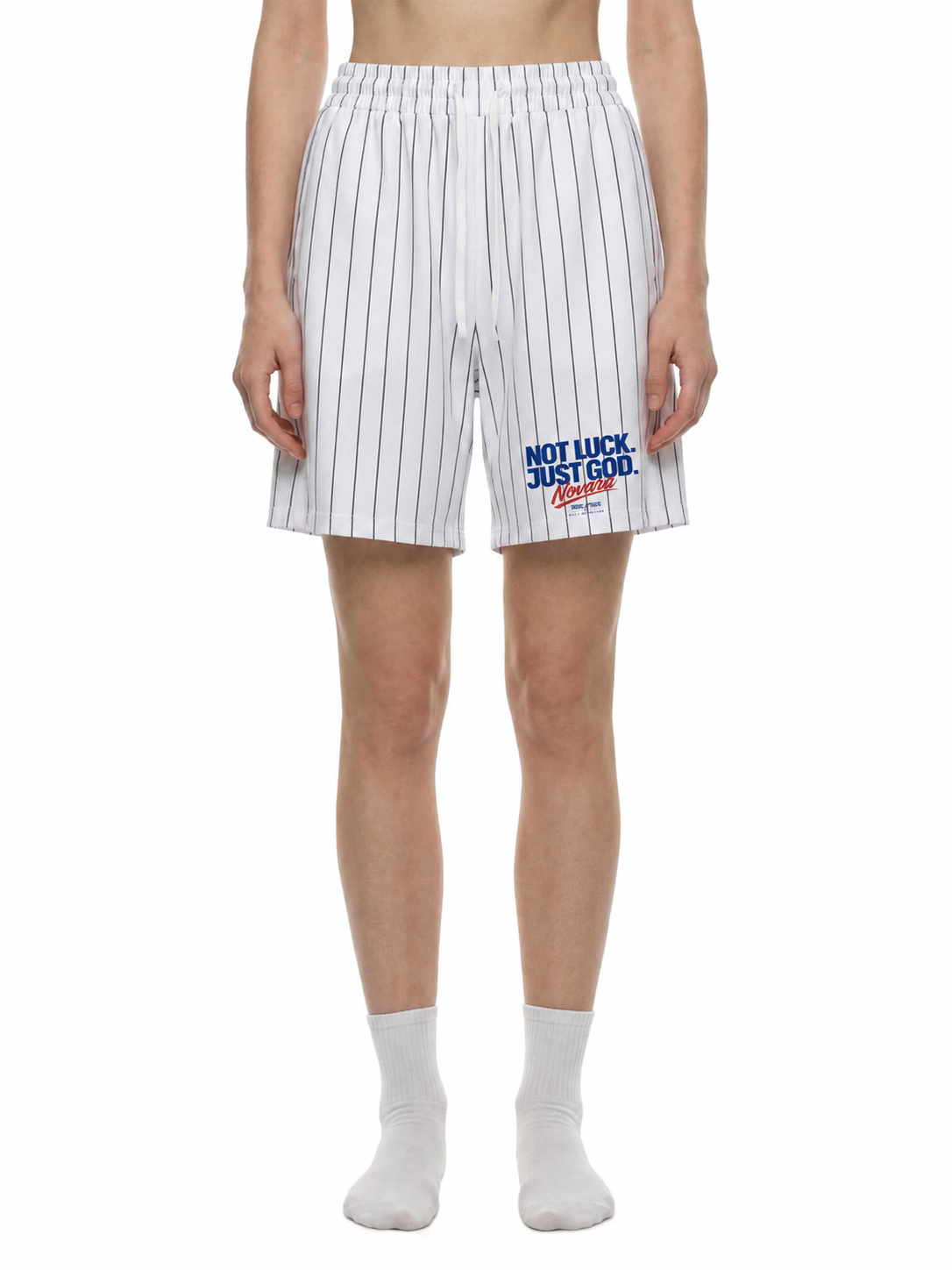 Pinstripe Baseball Shorts - Novara Studio
