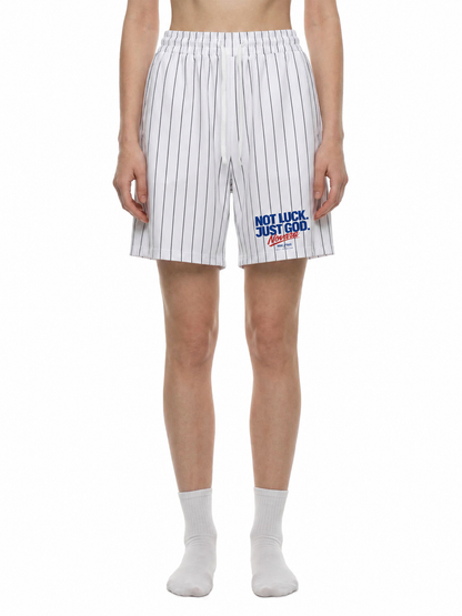 Pinstripe Baseball Shorts - Novara Studio