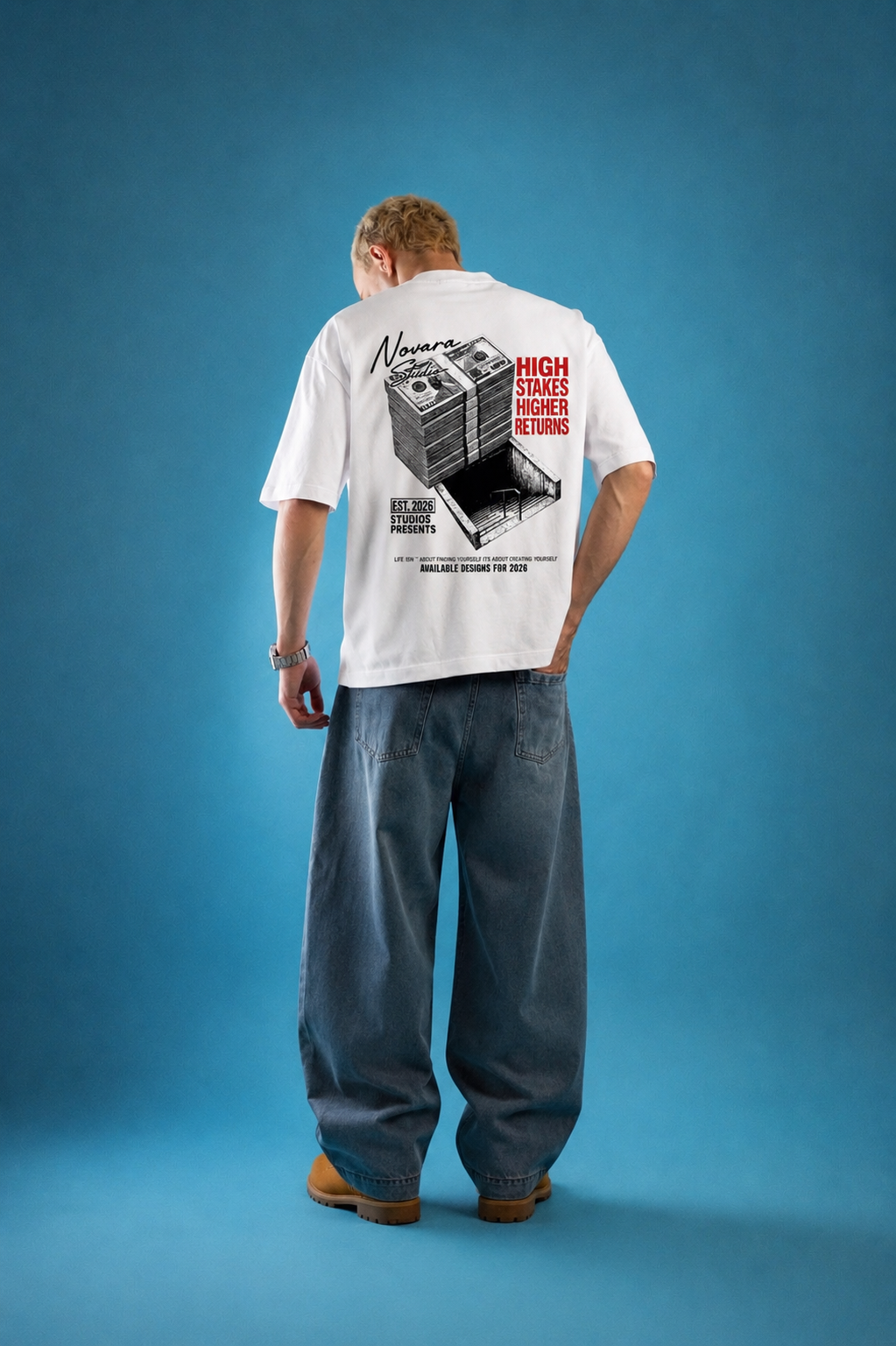 High Stakes Boxy Tee - Novara Studio