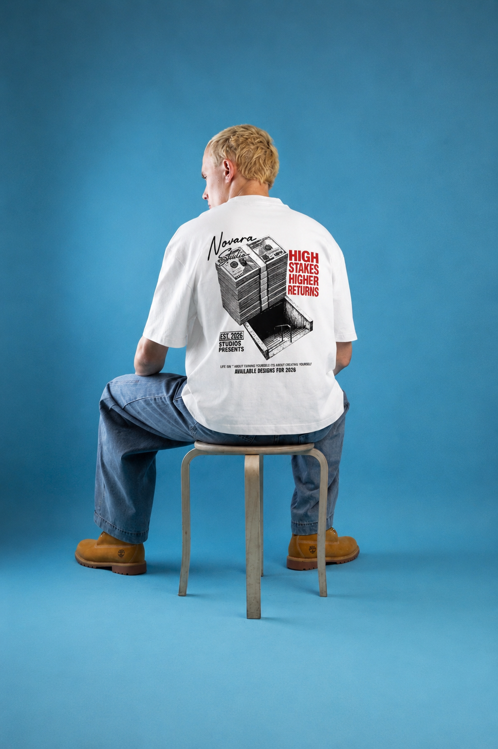 High Stakes Boxy Tee - Novara Studio
