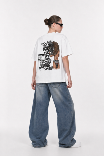 Unisex Boxy Drop Shoulder Crop T-Shirt ODMPOD   Novara Studio