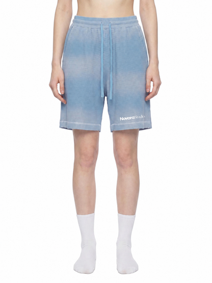 Unisex Sunfade Waffle Raw Hem Shorts ODMPOD   Novara Studio