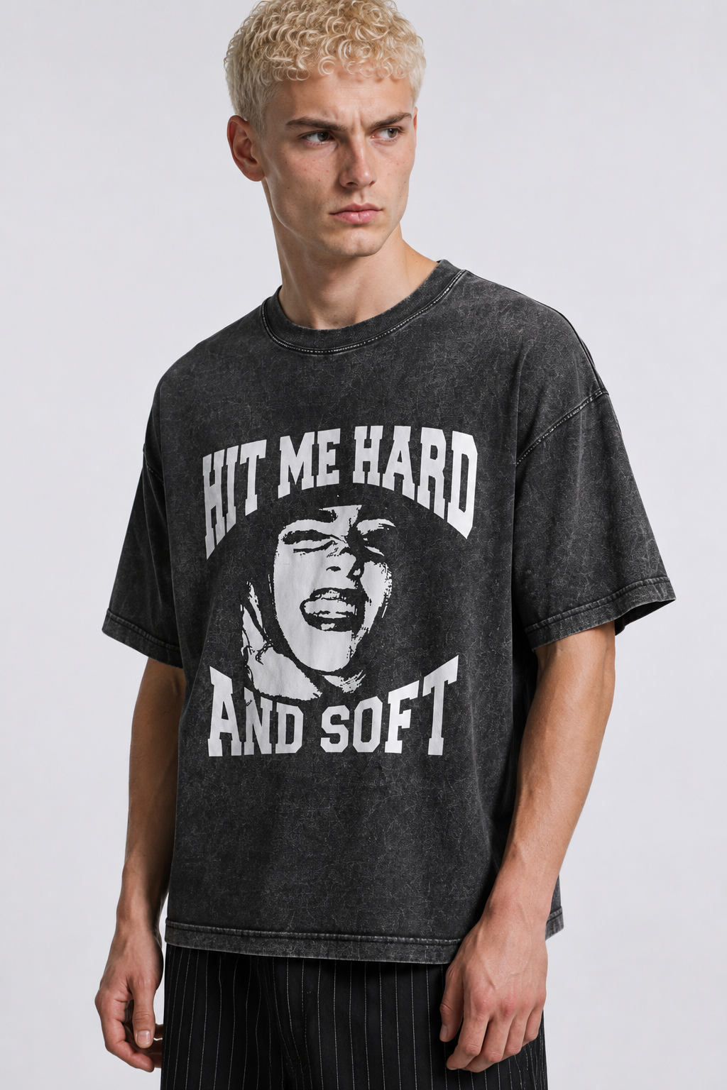 Mineral Wash Boxy Cotton T-Shirt ODMPOD   Novara Studio
