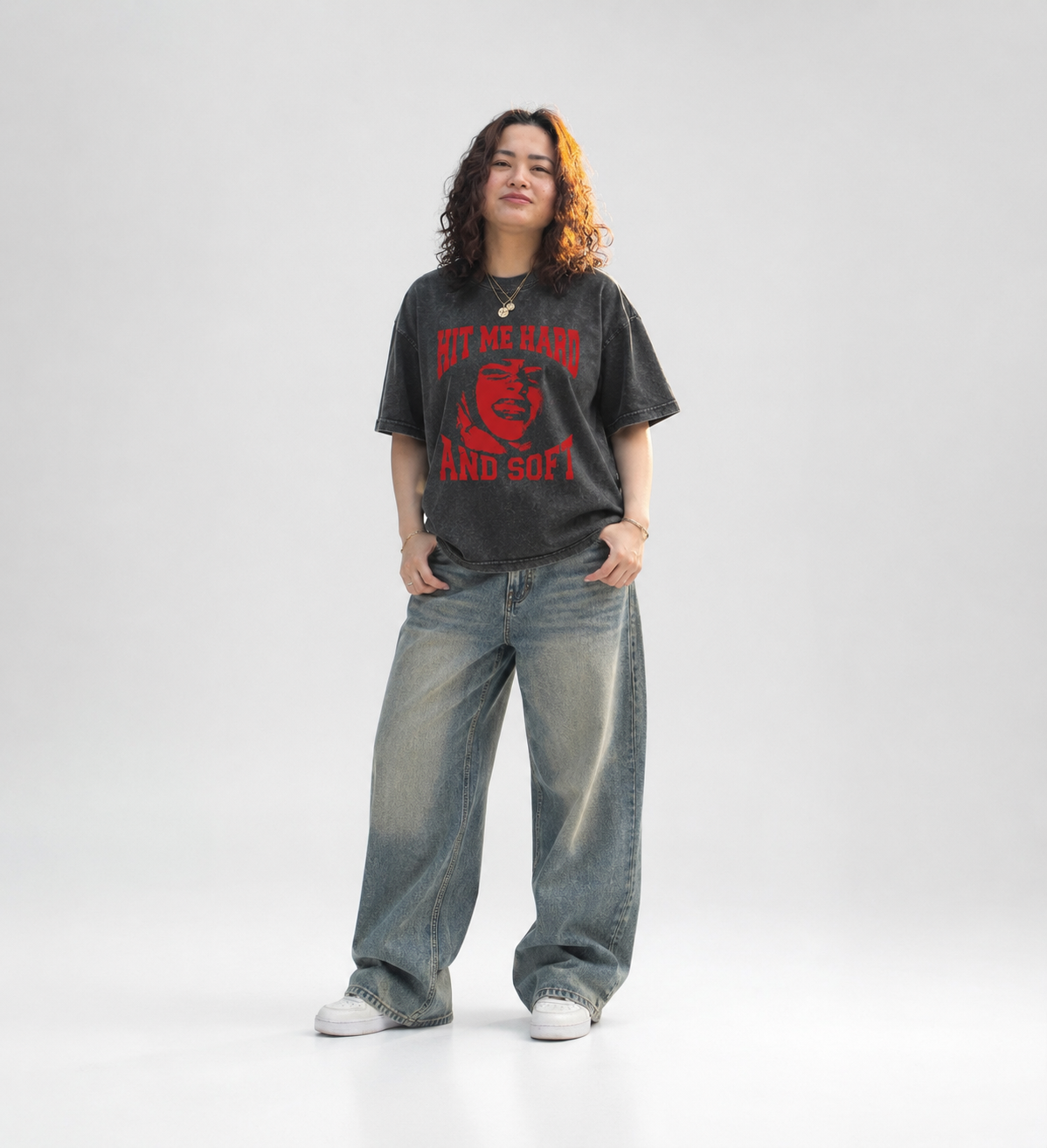 Mineral Wash Boxy Cotton T-Shirt ODMPOD   Novara Studio