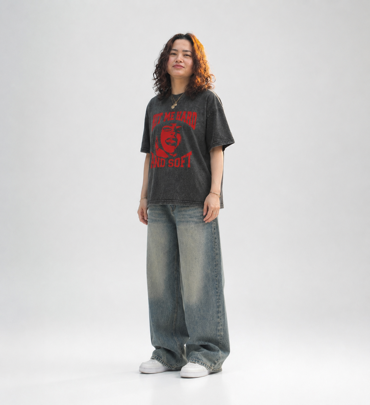 Mineral Wash Boxy Cotton T-Shirt ODMPOD   Novara Studio