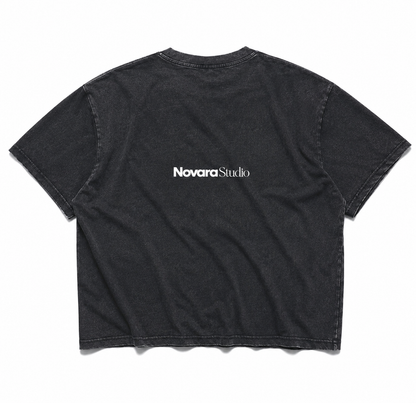 Mineral Wash Boxy Cotton T-Shirt ODMPOD   Novara Studio