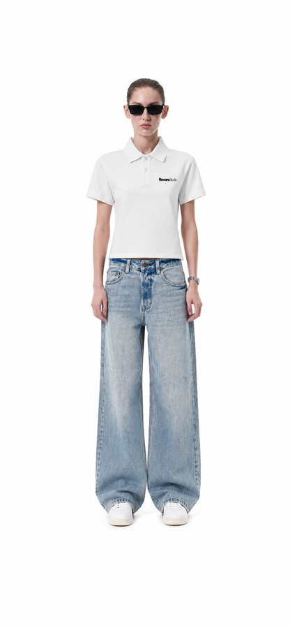 Essential Cropped Polo Shirt ODMPOD   Novara Studio