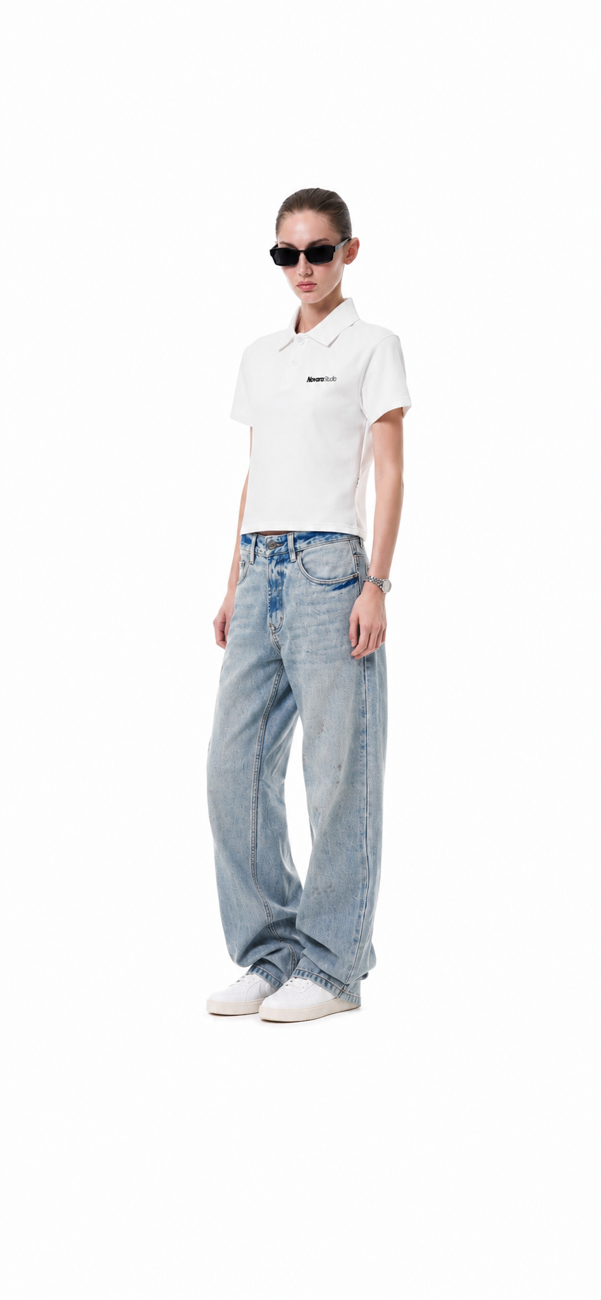 Essential Cropped Polo Shirt ODMPOD   Novara Studio