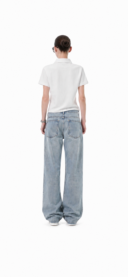 Essential Cropped Polo Shirt ODMPOD   Novara Studio
