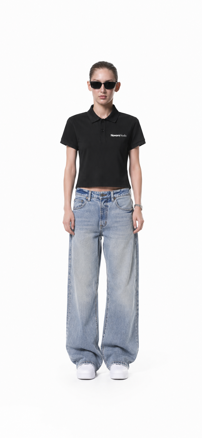 Essential Cropped Polo ODMPOD   Novara Studio