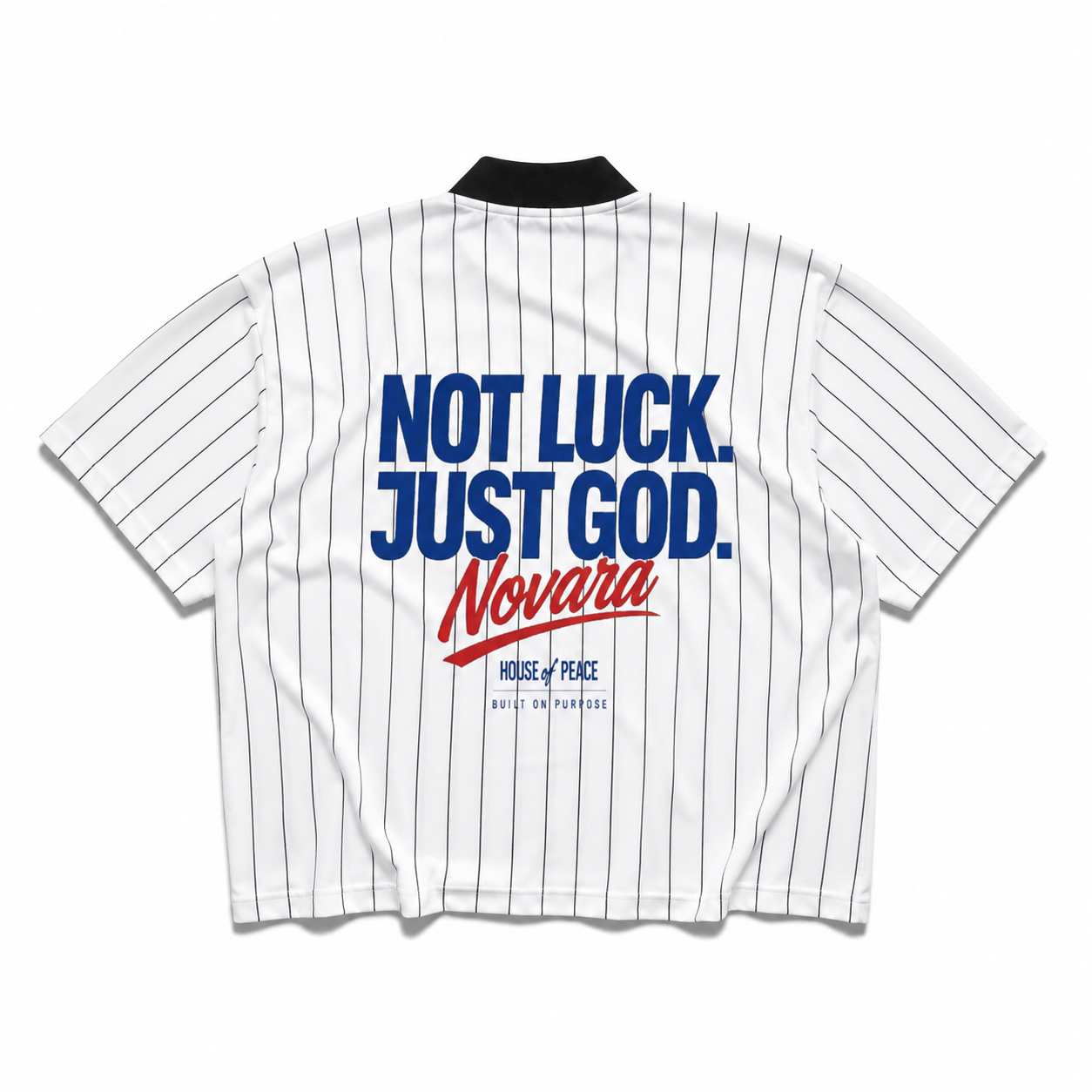 Pinstripe Baseball Jersey Novara Studio   Novara Studio