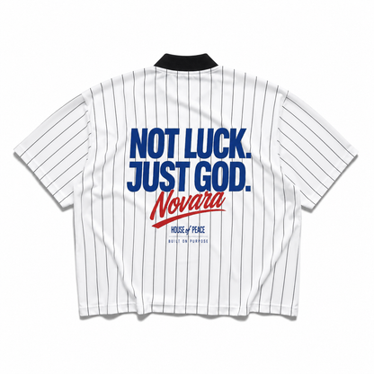 Pinstripe Baseball Jersey Novara Studio   Novara Studio