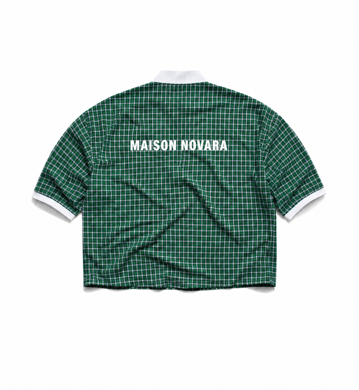 Maison Check Boxy Polo ODMPOD   Novara Studio