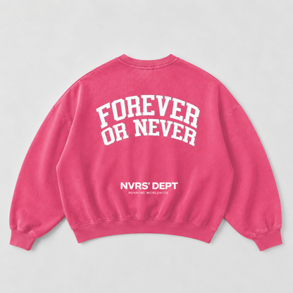 Forever Or Never Crewneck Novara Studio   Novara Studio