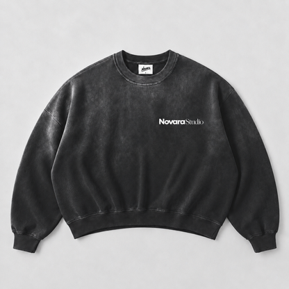 Forever Or Never Crewneck Novara Studio   Novara Studio