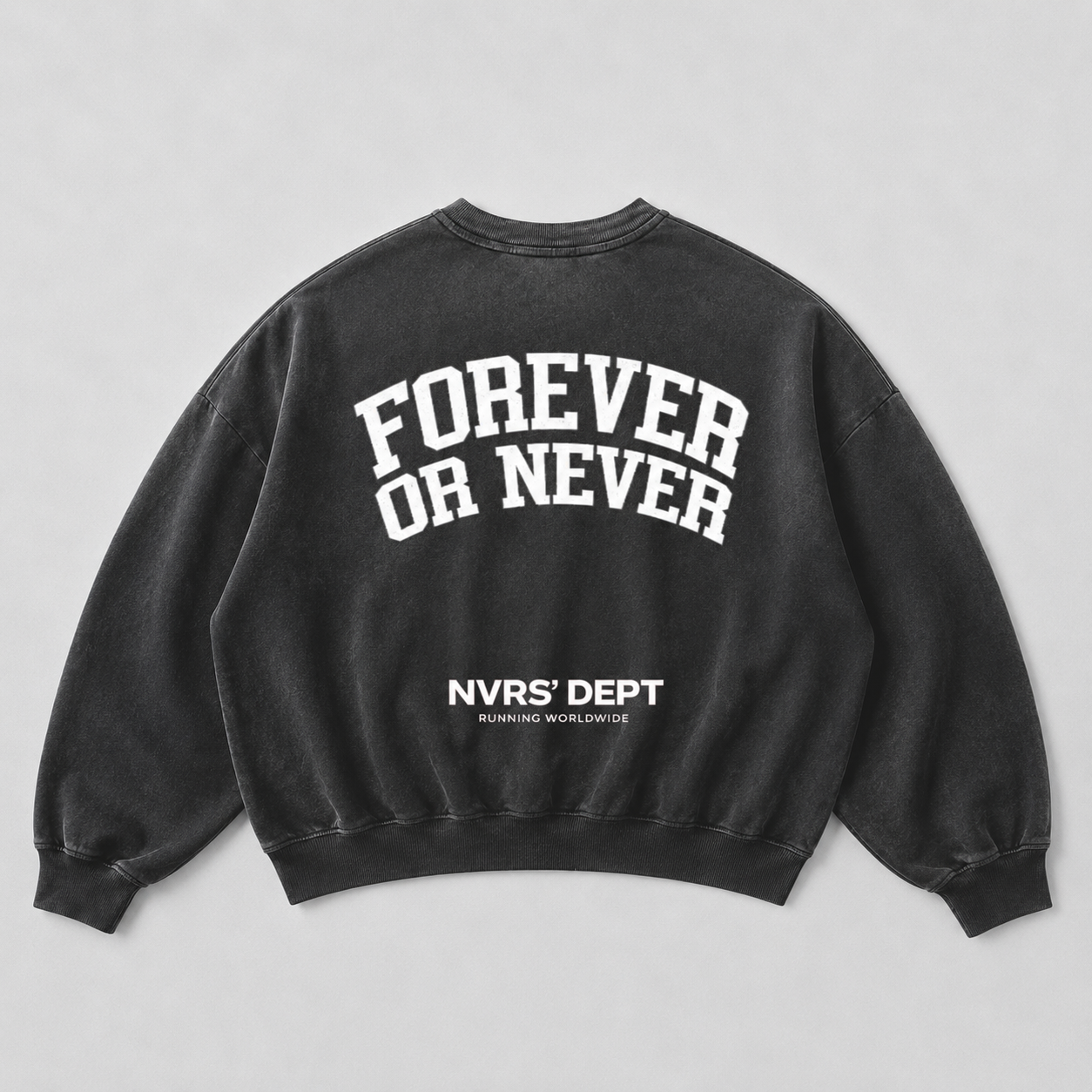 Forever Or Never Crewneck Novara Studio   Novara Studio