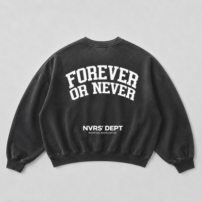 Forever Or Never Crewneck Novara Studio   Novara Studio