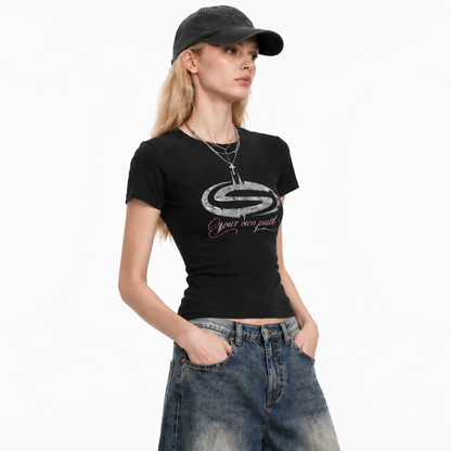 Create Your Own Path Baby Tee ODMPOD   Novara Studio