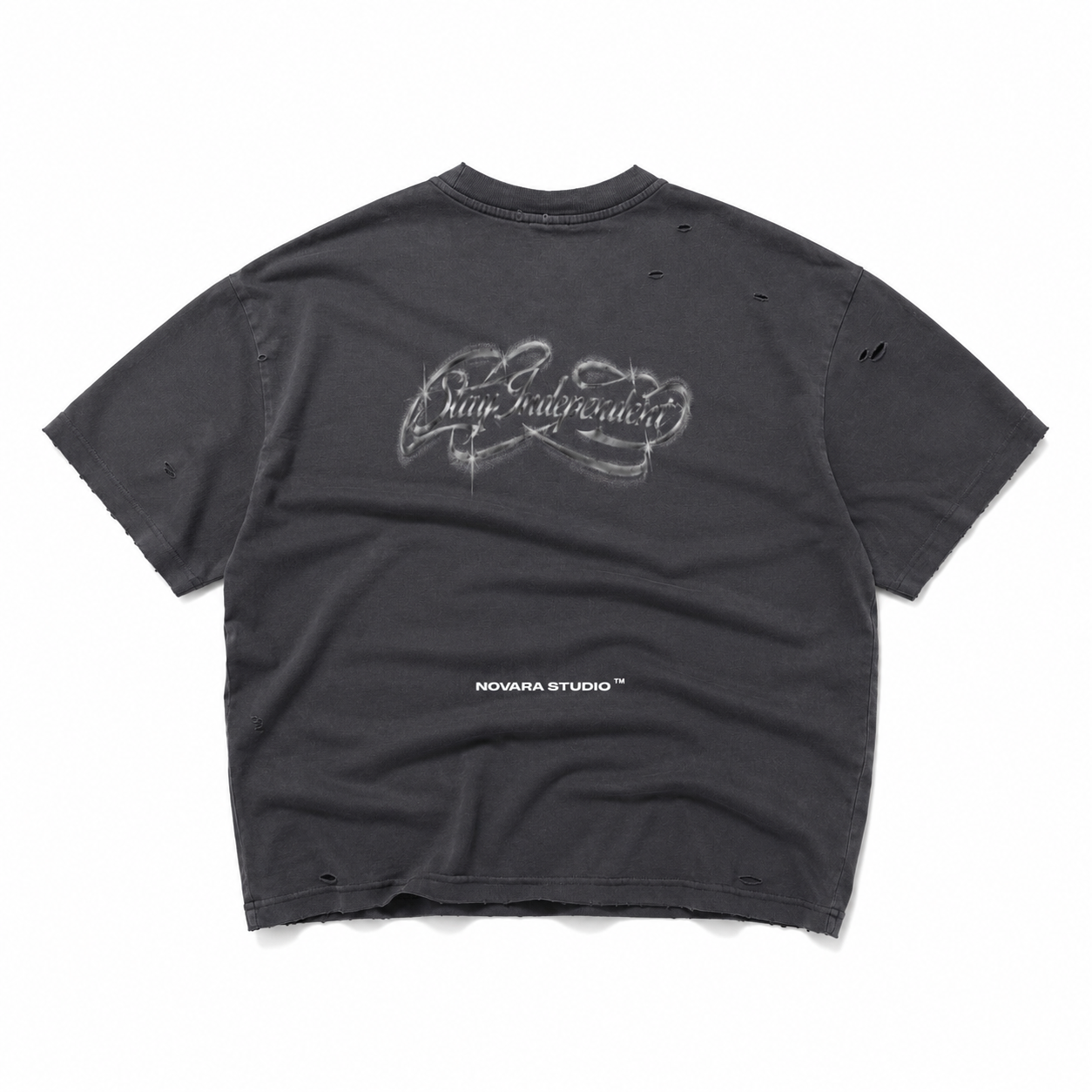 Stay Independent Boxy Tee Novara Studio   Novara Studio