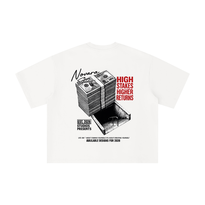High Stakes Boxy Tee - Novara Studio
