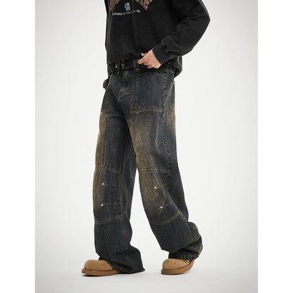 Fashion American Retro Jeans For Men And Women