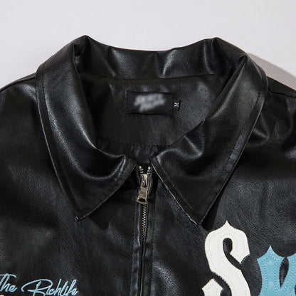 Fashion Embroidery Baggy Coat Men