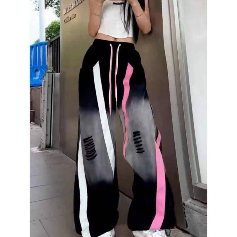 American Retro Hip-hop Fashion Straight Wide-leg Pants Novara Shop   Novara Shop