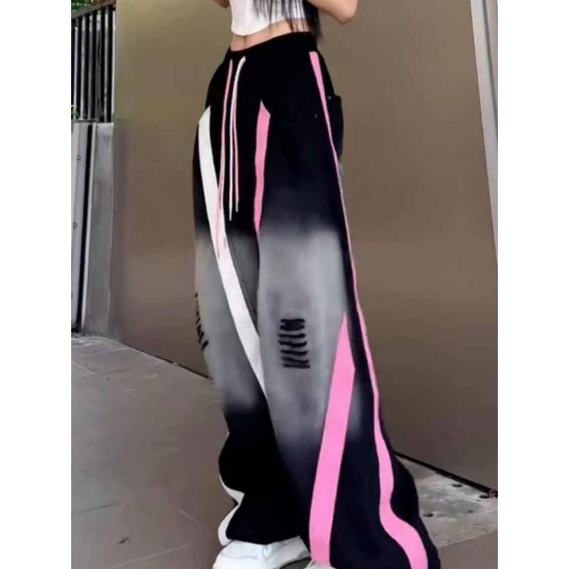 American Retro Hip-hop Fashion Straight Wide-leg Pants Novara Shop   Novara Shop