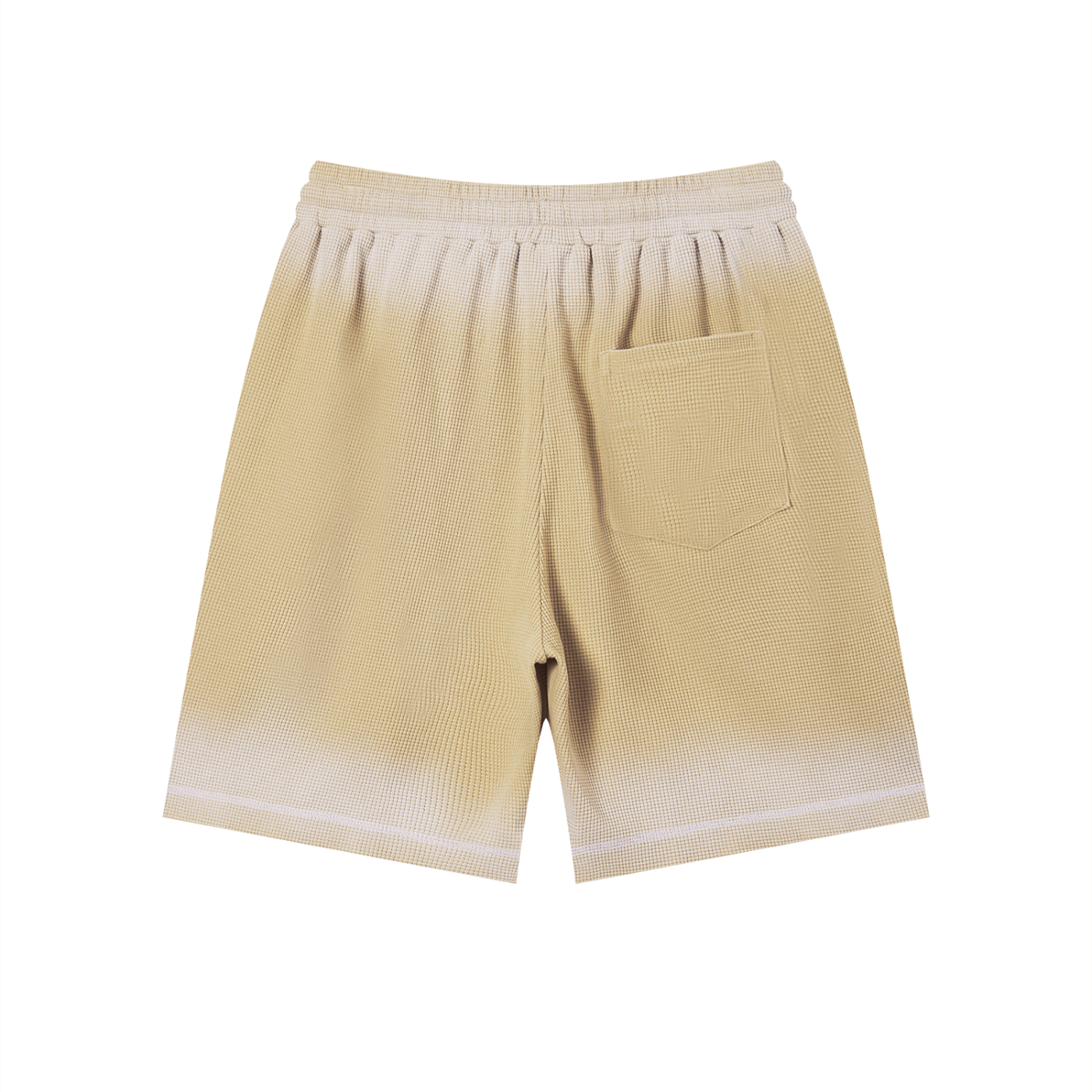 Unisex Sunfade Waffle Raw Hem Shorts ODMPOD   Novara Studio
