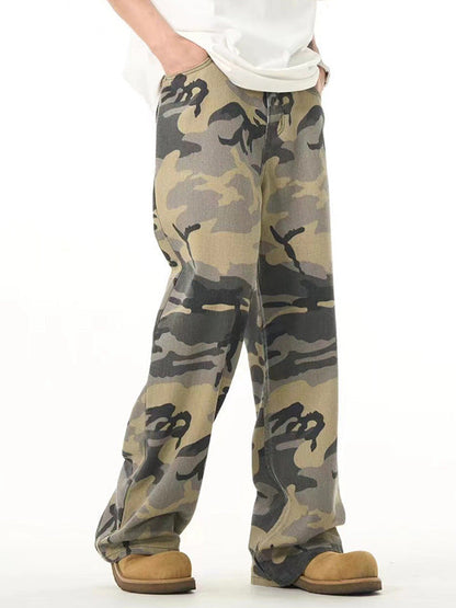 Casual Fashion American Camouflage Pants Men