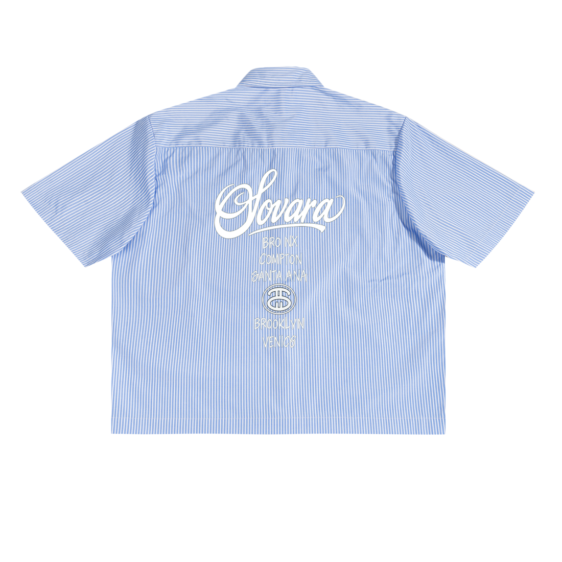 Oversized Vertical Stripe Boxy Shirt ODMPOD   Novara Shop