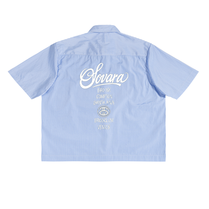 Oversized Vertical Stripe Boxy Shirt ODMPOD   Novara Shop