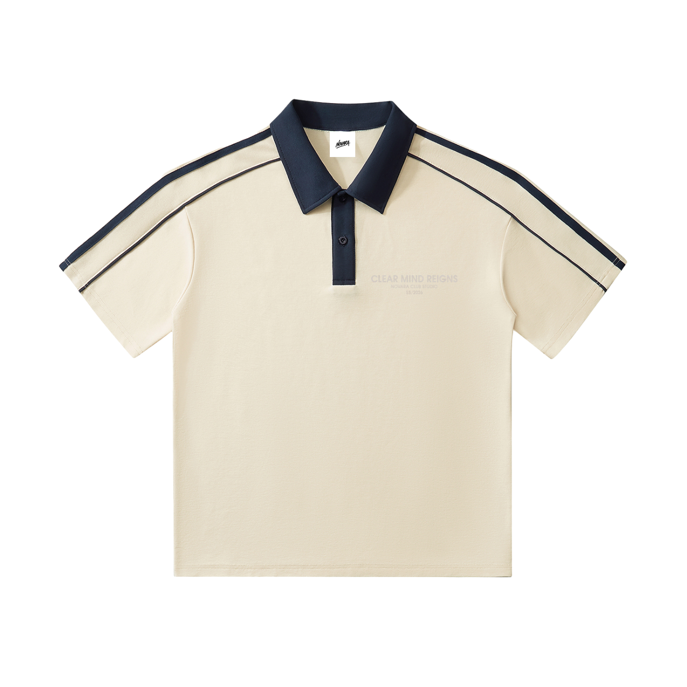 Contrast Collar Short-Sleeve Polo Shirt ODMPOD   Novara Shop