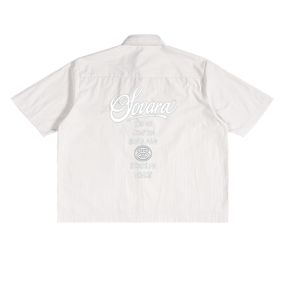 Oversized Vertical Stripe Boxy Shirt ODMPOD   Novara Shop