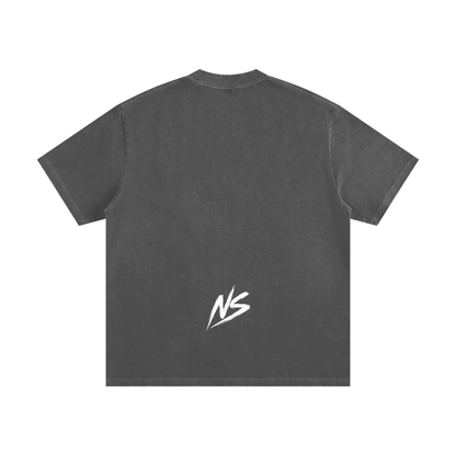 Heavyweight Vintage Washed Frayed T-Shirt ODMPOD   Novara Studio