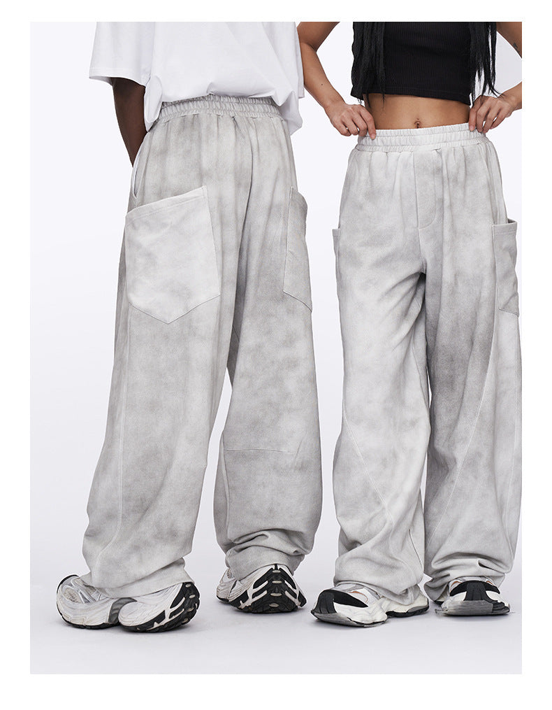 Fashion Summer American Wide Leg Pants Men