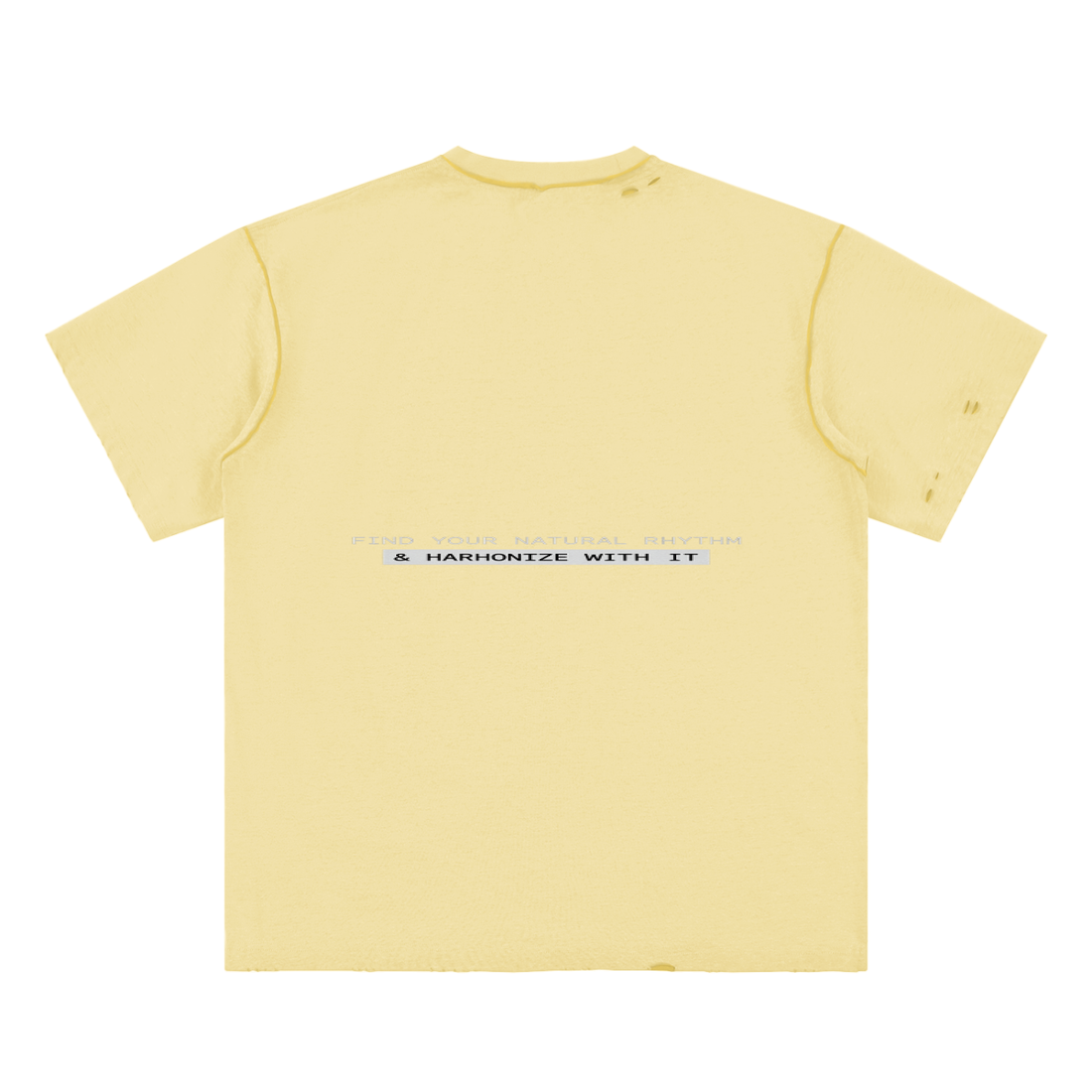 Hand-frayed Reversible T-shirt ODMPOD   Novara Studio