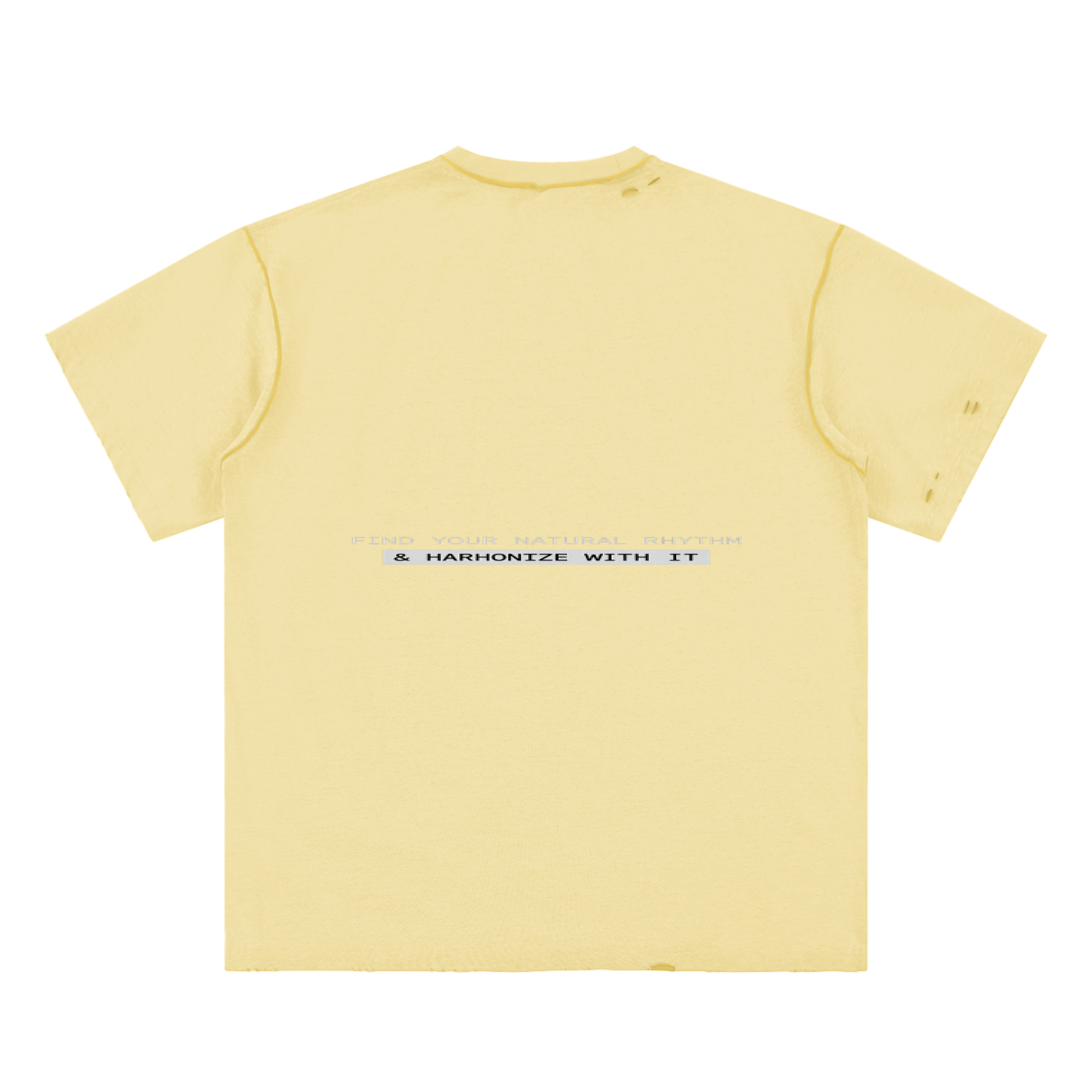 Hand-frayed Reversible T-shirt ODMPOD   Novara Studio