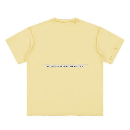 Hand-frayed Reversible T-shirt ODMPOD   Novara Studio