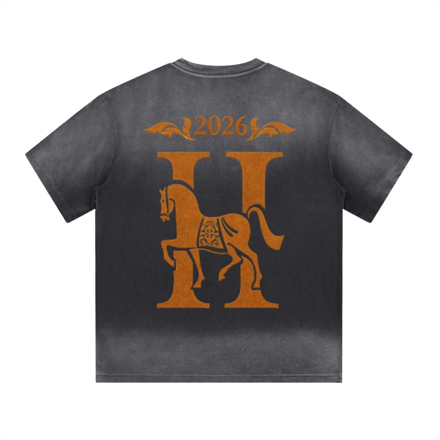 “I” Shape Gradient Washed T-Shirt ODMPOD   Novara Studio