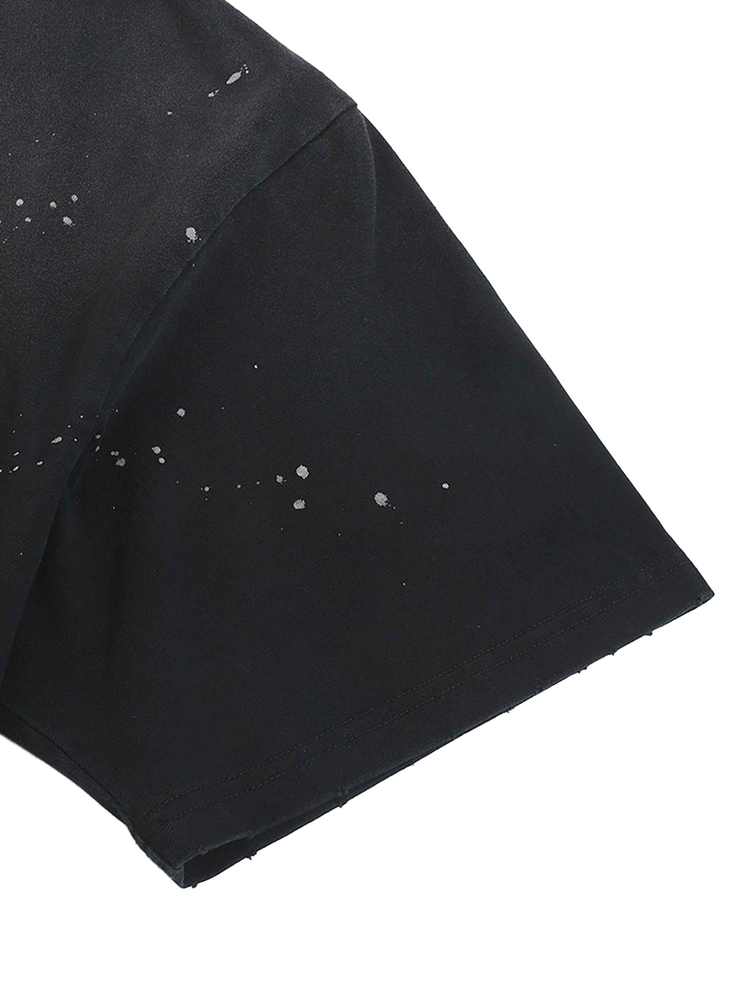 Hand-Frayed Sunfade Paint Splatter T-Shirt