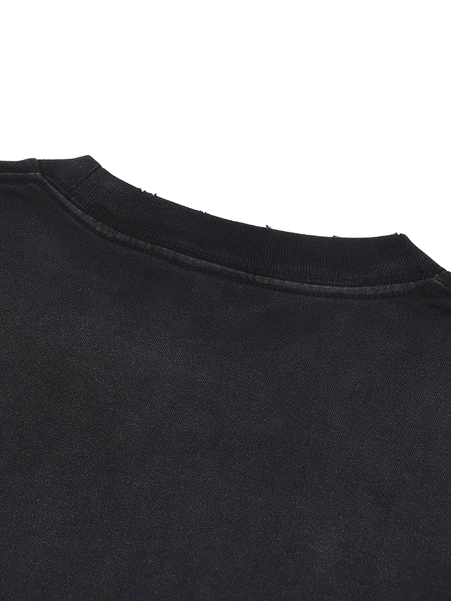 Hand-Frayed Sunfade Paint Splatter T-Shirt