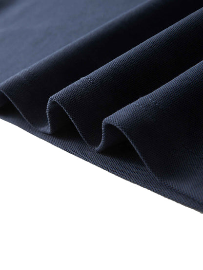 Contrast Collar Short-Sleeve Polo Shirt