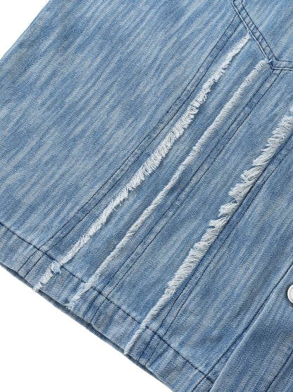 Distressed Wash Short-Sleeve Shirt ODMPOD   Novara Shop