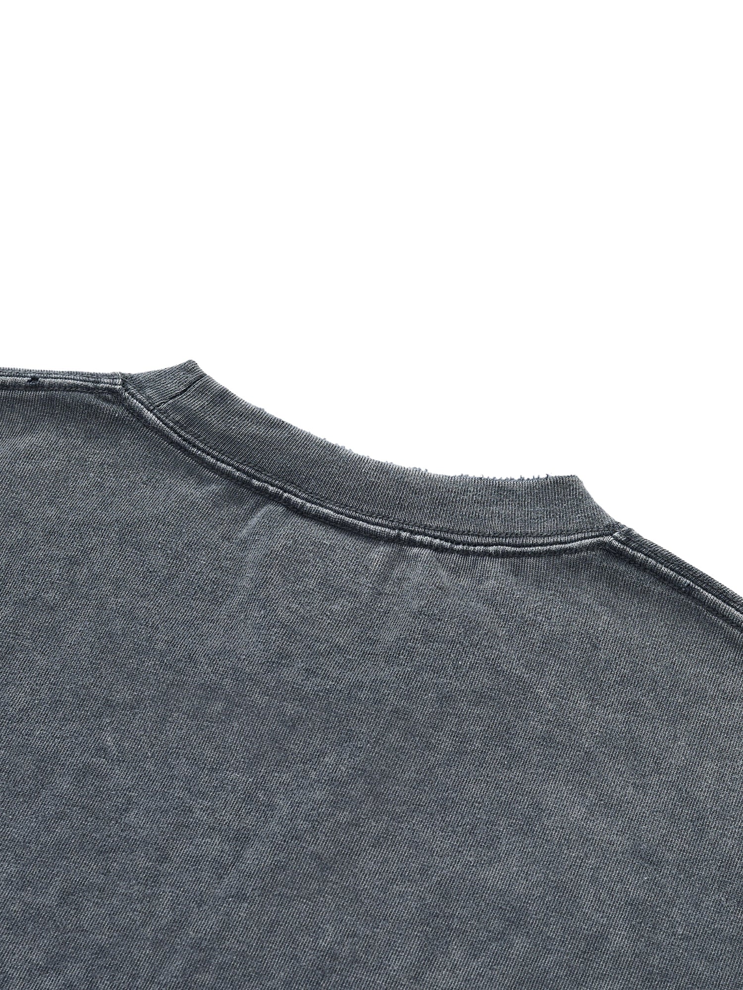 Snow Wash Raw-Hem Boxy T-shirt ODMPOD   Novara Studio