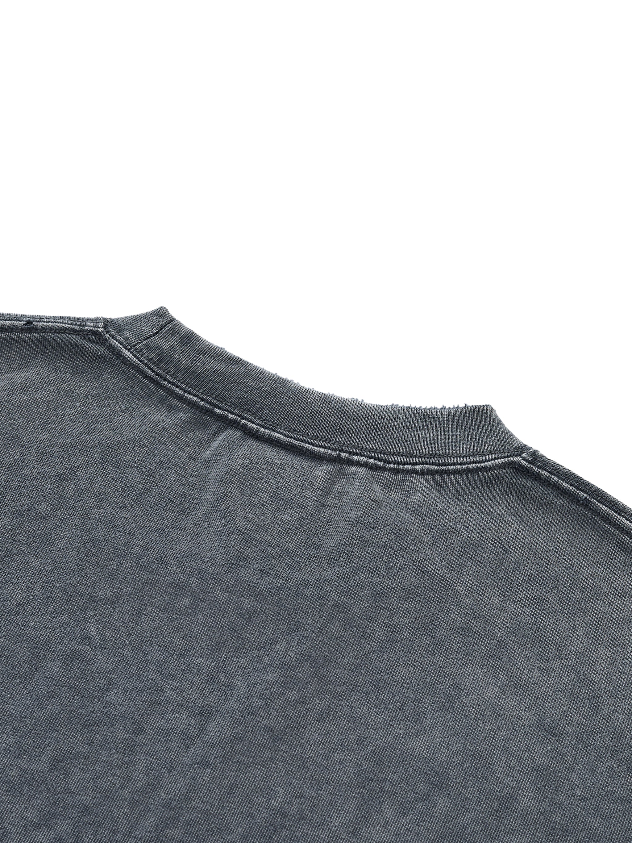 Snow Wash Raw-Hem Boxy T-shirt ODMPOD   Novara Studio
