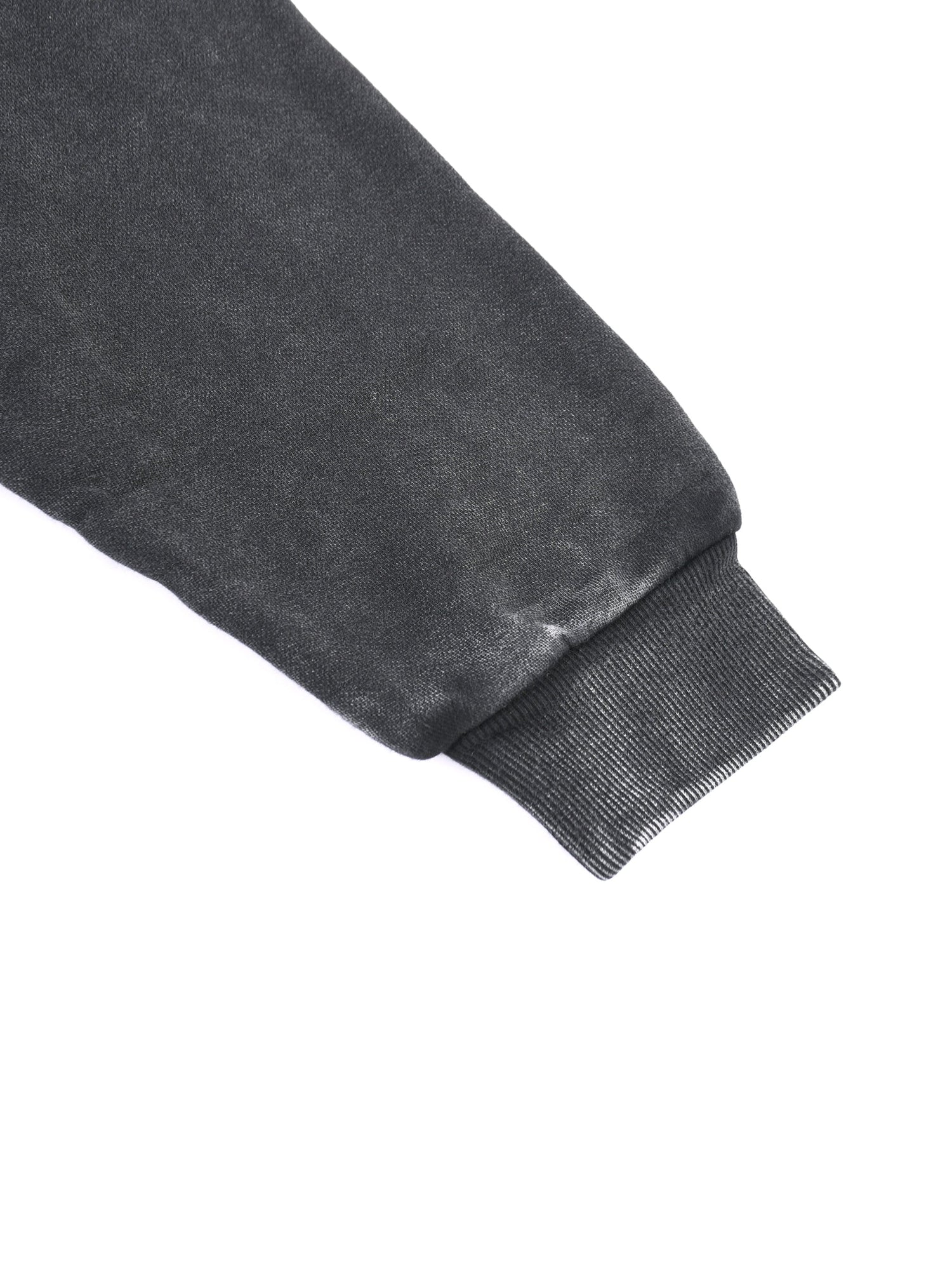 Snow Washed Tape Raw Edge Zip Hoodie ODMPOD   Novara Shop