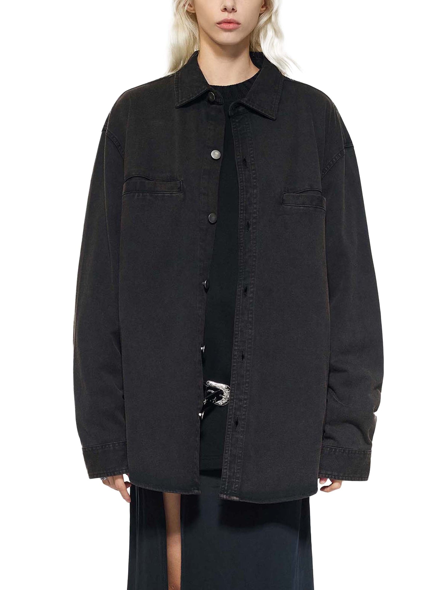 Denim Vintage Washed Heavyweight Jacket ODMPOD   Novara Shop